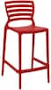 Tramontina Since 1911, Made In Brazil Sofia High Home Red Polypropylene And Fiberglass Chair