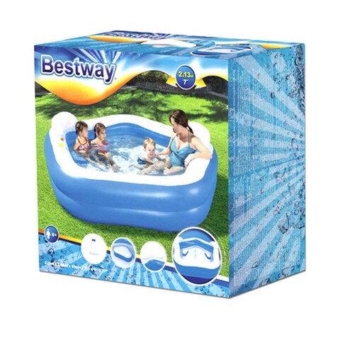 Bestway Pentagon Family Fun Pool Blue 213x206x69cm