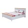 Home Style Denis King Size Bed White 91x2080x105cm