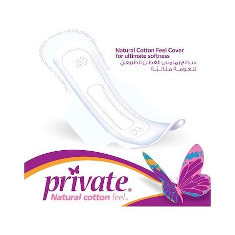 Private Sanitary Pads - Extra Thin - Night with Wings - 14 Pads