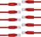 Cat 6 Ethernet Cable 1M  Patch Cable, Ethernet Cable, Network Cable, Internet Cable - 1 METER RED - 10 PCS - DKURVE&reg;