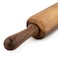 BILLI&reg; Classic Wooden Revolving Rolling Pin 30cm -  Acacia Wood Dough Roller with Handles for Baking Pasta Pizza Fondant Cookie Noodles Bread - ACA-201-12