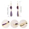 Aiwanto Earrings Purple Party Wear Earrings Traditional Weastern Earring