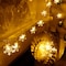 10M 100 LED Christmas Snowflake String Lights, Extendable for Holiday Party, Xmas Tree, New Year, Garden Decorations, Warm White