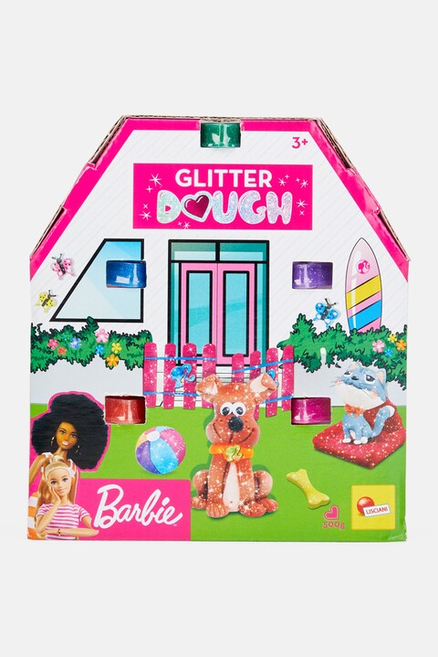 Barbie Glitter Dough Kit House, Pink