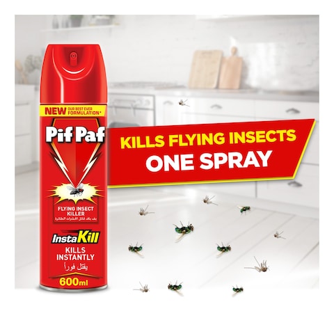 Pif Paf Powergard Mosquito And Fly Killer Spray 600ml