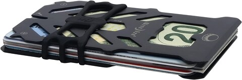 Nite-Ize Fmtr-01-R7 Financial Kit Rfid Blocking Wallet Multi-Tool Stainless Steel, Black