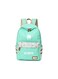 Generic Bts Rap Monster Printed Backpack Green/White
