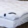 In House Two Layers Super Microfiber Mattress Topper 14cm With Rubber Corners Edges - White - 200x120cm