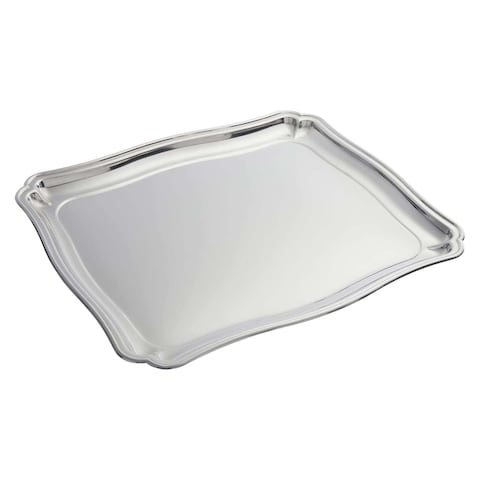 Abou Hamda Stainless Steel Serving Tray - 37 Cm