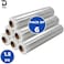 Duchic, [6 Roll] Clear Stretch Film Wrap - 500mm Heavy Duty Plastic Shrink Wrap for Pallet Wrap, Packing, Moving and Packaging - Cling Wrap, 1.30 kg, 400g core
