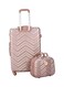 Star Line Star Line 5 Piece Luggage Trolley Bags Set Rose Gold