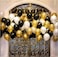 Party Propz Pack Of 50 (Black, Golden And White) Latex Balloon For Balloons For Decoration / Birthday Balloons / Balloons Birthday