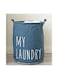 My Printed Laundry Hampers Bag Dark Blue 15.7x19.7inch