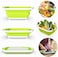 Generic Colanders &amp; Strainers - 3In1 Sink Folding Chopping Cutting Board Dish Tub Fruit Vegetable Washing Drain Storage Basket Collapsible Colander Kitchen Tool (Green)