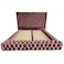 In House Valencia Velvet Bed Frame - King - 200x180 cm - Dark Pink
