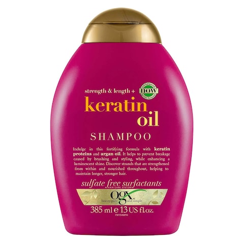 Buy Ogx Anti-breakage Shampoo with Keratin Oil - 385ml in Egypt