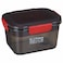 M Design Lunch Box with Clip - Black/ Red - 2.3 Liters