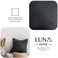 Luna Home 1 Piece 50*50cm Size, 100% Linen Cushion Cover, Solid Dark Gray.