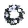 Seasonal Wreath 45cm White Silver