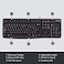 Logitech K120 Wired Keyboard For Windows, USB Plug and Play, Full Size, Spill Resistant, Curved Space Bar PC / Laptop, English Layout Black