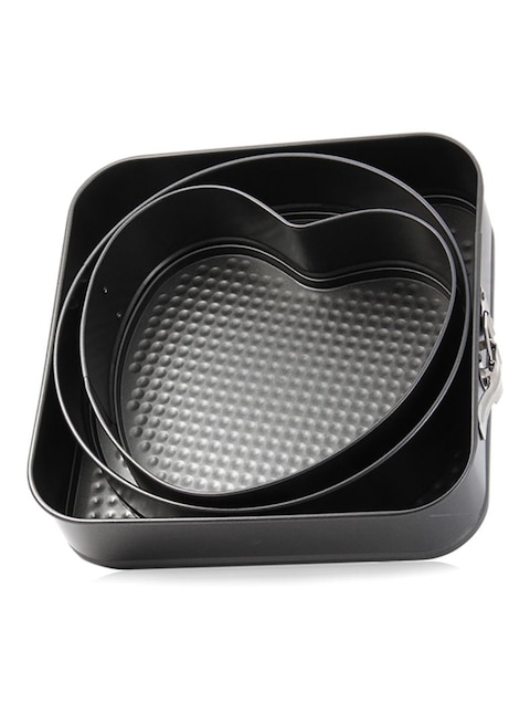 Generic 3-Piece Non-Stick Cake Pan Set Grey