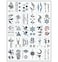 30 Sheets Temporary Tattoos Small Art Waterproof Tattoo Stickers  for Women Men Girls Kids Body Art Decorations Gift