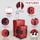 TACH Connectable 2 Pcs Luggage Set   20" &amp; 28" Spinner Luggage with TSA Locks   Hard Shell  Patented Built-In Connecting System Easily Links 6 Bags - Wine Red
