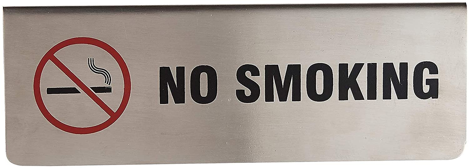 Arch Steel Tent Table No Smoking Sign