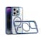 Moxedo Magnetic Protective Case 360 Protection Clear Case Hard PC with Built-in Strong Magnets Compatible with MagSafe Designed for iPhone 14 Pro Max 6.7 inch (Blue)