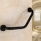 Generic Curved Type Bathroom Bathtub Handrail, Stainless Steel Chromed Shower Grab Bar Toilet Anti-Skid Safety Handle For Elderly Children Safe Angled Grab Bar Showers Round, Black