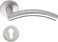 AL ARQAM Stainless Steel 304 Lever Handle On Rose With Euro Profile Escutcheon, Door Handle, Curved Tubular Arched Handle, Used For Commercial, Home, Office Use, etc. (1 set)
