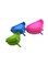 Generic 3-Piece Plastic Dumplings Mould Green/Blue/Pink 11Centimeter