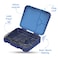 Eazy Kids 6 &amp; 4 Convertible Bento Lunch Box with Sandwich Cutter Set - Outer Space Blue