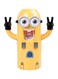 Minions Design Automatic Toothbrush Holder With Dispenser Yellow 17centimeter