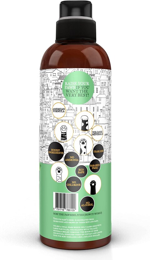 Pawsitiv Natural and Tearless Shampoo for Dogs &amp; Cats - Soothes Itchy &amp; Dry Skin, Gives Healthy &amp; Shiny Coat, Has Calming effect with Long Lasting Odour Control - 500ML (Mint with Calendula)