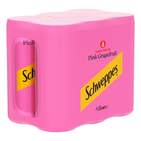 Schweppes Pink Grapefruit Premium Sparkling Water 250ml Pack of 6