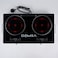 DOMEA&reg; Infrared Cooktop   Double Burner With 4 Preset fuctions   A-Grade Micro Crystal Panel   Easy Touch Induction Cooker   Child Safety Lock   1800W+1800W Power