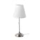 Table lamp, nickel-plated/white
