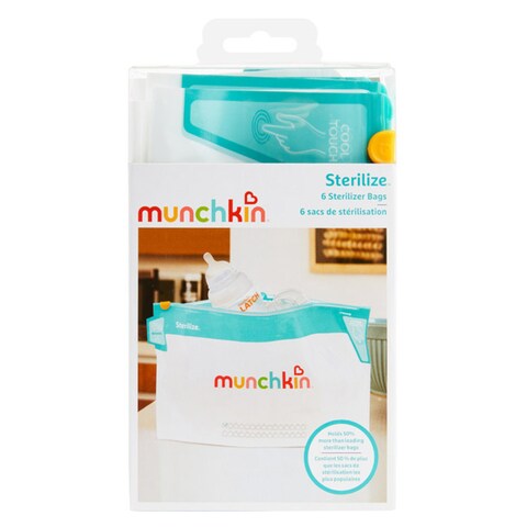 Munchkin Microwave Sterilize Sterilizer Bags 6 PCS