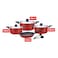 Trouval Cooking Set - 9 Pieces - Red
