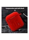 Generic Protective Case Cover For Airpods With Carabineer Red/Black
