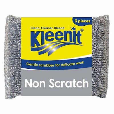 KLEENIT NON SCRATCH SCRUBBER 3PACK