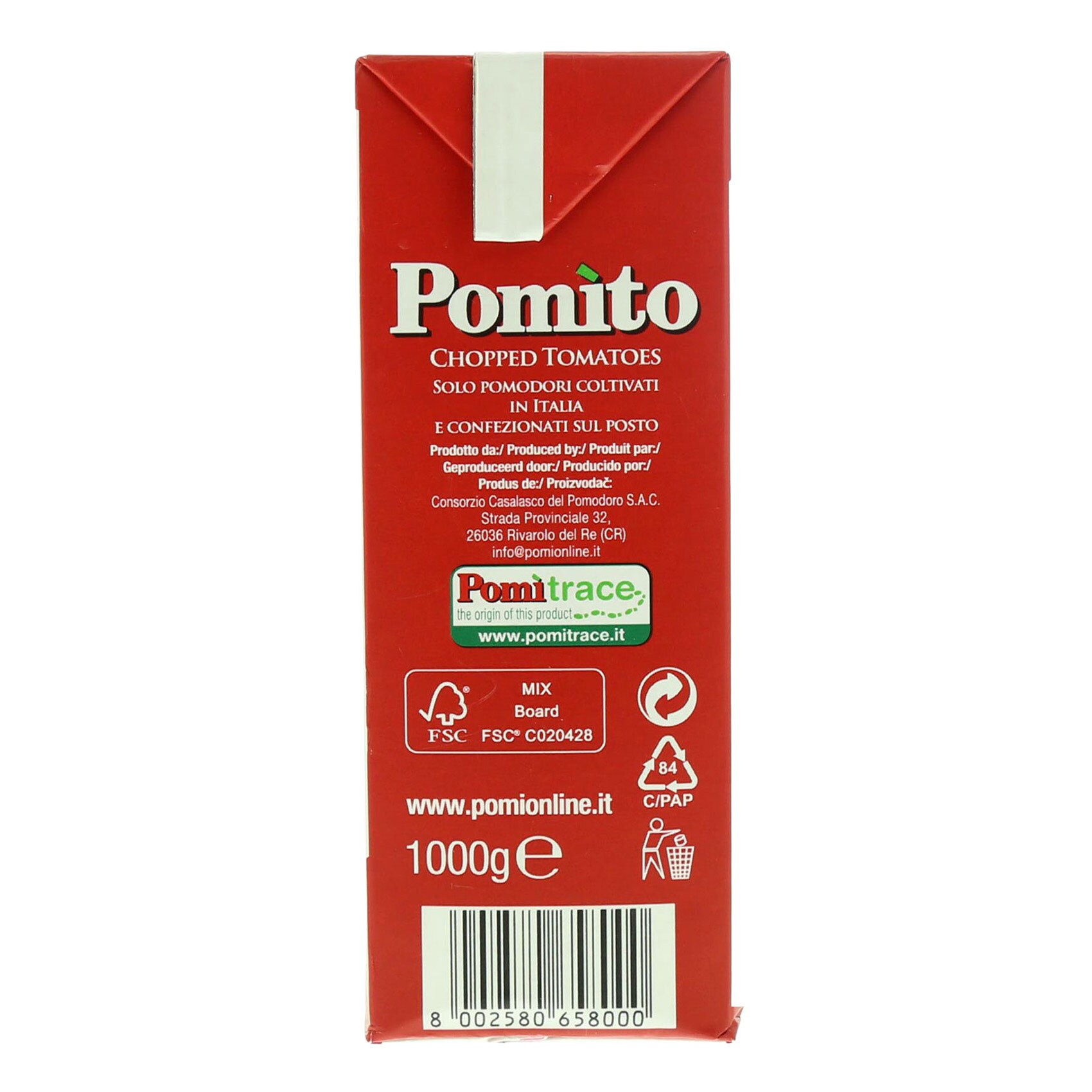 Pomi Chopped Tomatoes 1000 Gram product thumbnail 2