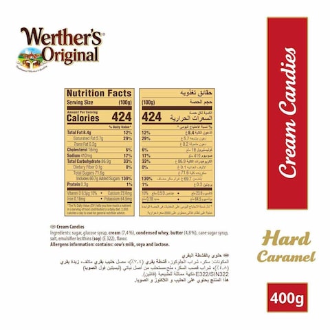 Werther&#39;s Original Cream Candies - 400 gm