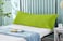 KLUB LINEN  Long Body Pillow 1pc, Fabric: 100% Polyester 85 GSM Microfiber 1 cm Stripe Super Soft, Filling: 1300 gm Hollow Fiber Comfort, Breathable &amp; Ultra Soft Size: 45 x 120 cm, Color: Lime