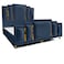In House Paris Velvet Bed Frame - King - 200x180 cm - Dark Blue