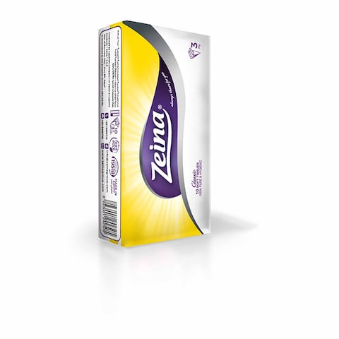 Zeina Pocket Tissues - 10 Tissues Pack Of 10