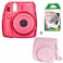 Fujifilm Instax Camera Mini 8 Raspberry + Case + Film