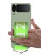 Samsung Galaxy Z Flip 4 Silicone Case with Strap Holder Hand Wristband Folding Cover Compatible with Galaxy Z Flip4 6.7 inch Green